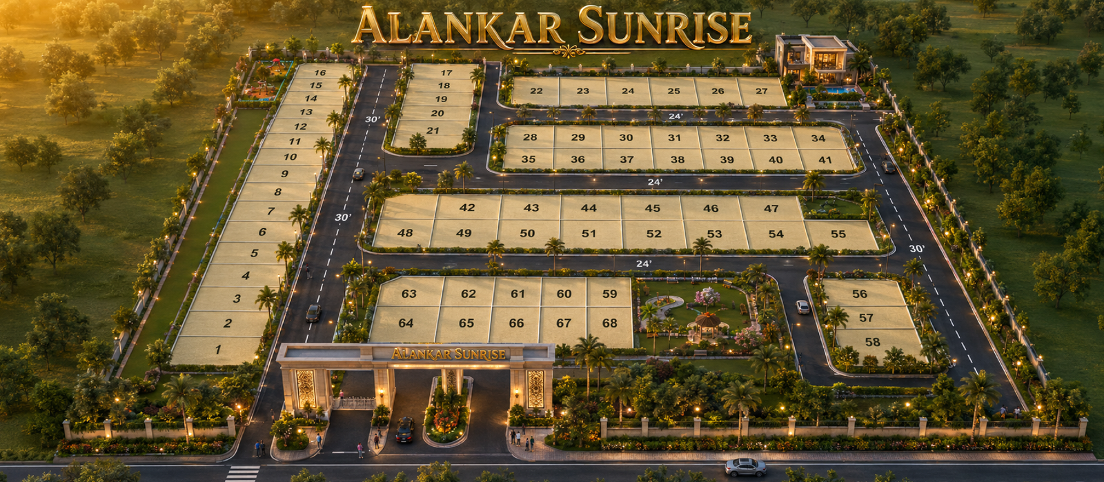 Alankar Sunrise master plan layout